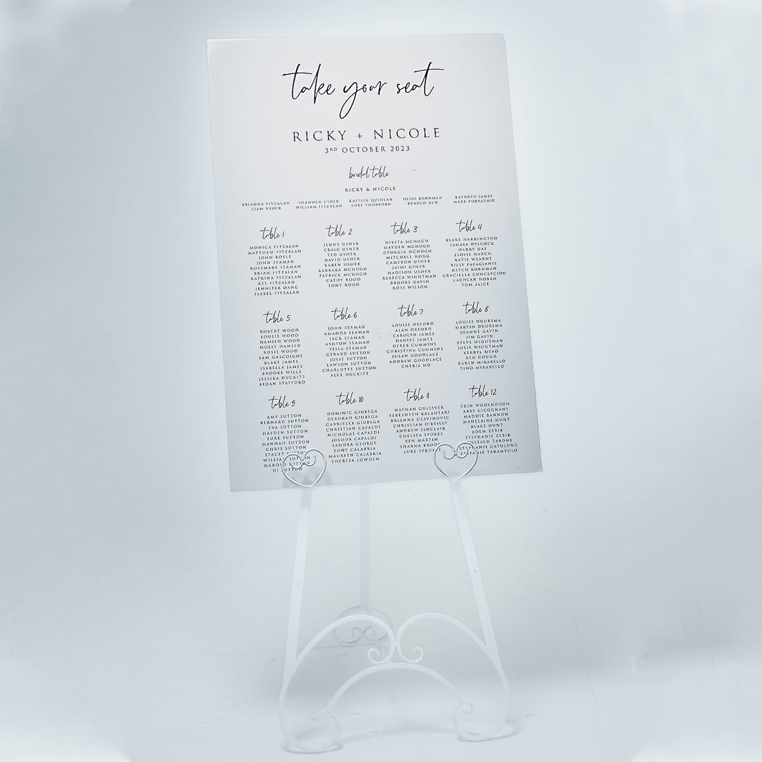 Seating Plan
